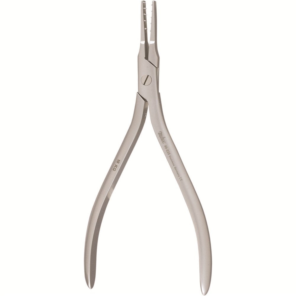 MILTEX PLATYPUS Nail Pulling Forceps, 5-1/2" (140mm), Narrow Jaws, 4.2mm wide, Stainless. MPN: 40-235
