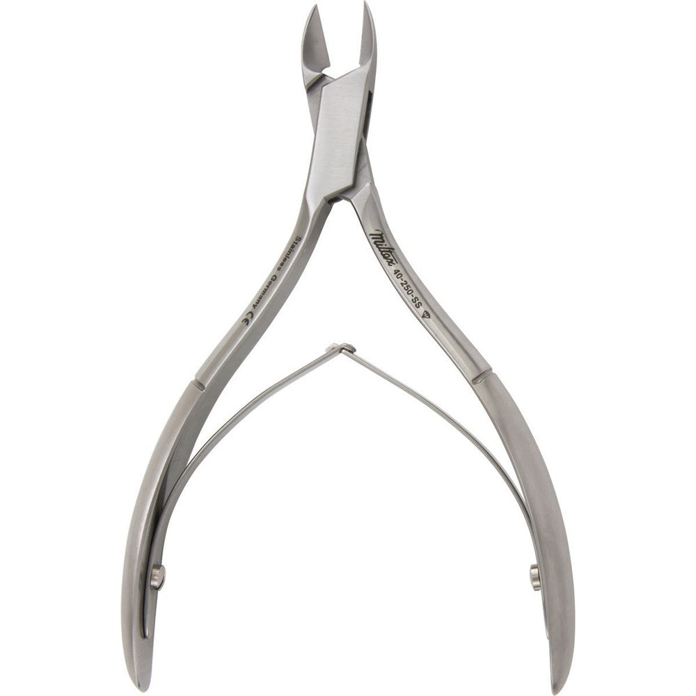 MILTEX Tissue & Cuticle Nipper, 4-1/2" (112mm), Convex Jaws 10mm, Stainless. MPN: 40-250-SS