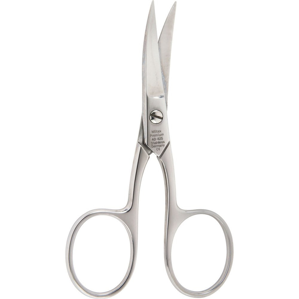 MILTEX Nail Scissors, 3-1/2" (8.9 cm), curved blades, chrome. MPN: 40-425