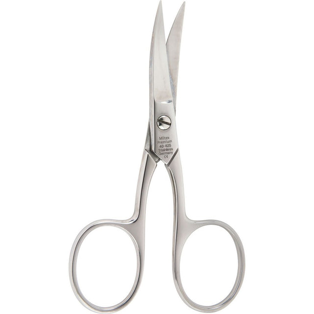 MILTEX Nail Scissors, 3-1/2" (8.9 cm), curved blades, chrome. MPN: 40-425