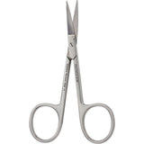 MILTEX Cuticle Scissors, 3-1/2" (8.9 cm), curved blades, standard pattern, chrome. MPN: 40-435