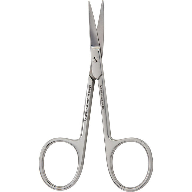 MILTEX Cuticle Scissors, 3-1/2" (8.9 cm), curved blades, standard pattern, chrome. MPN: 40-435