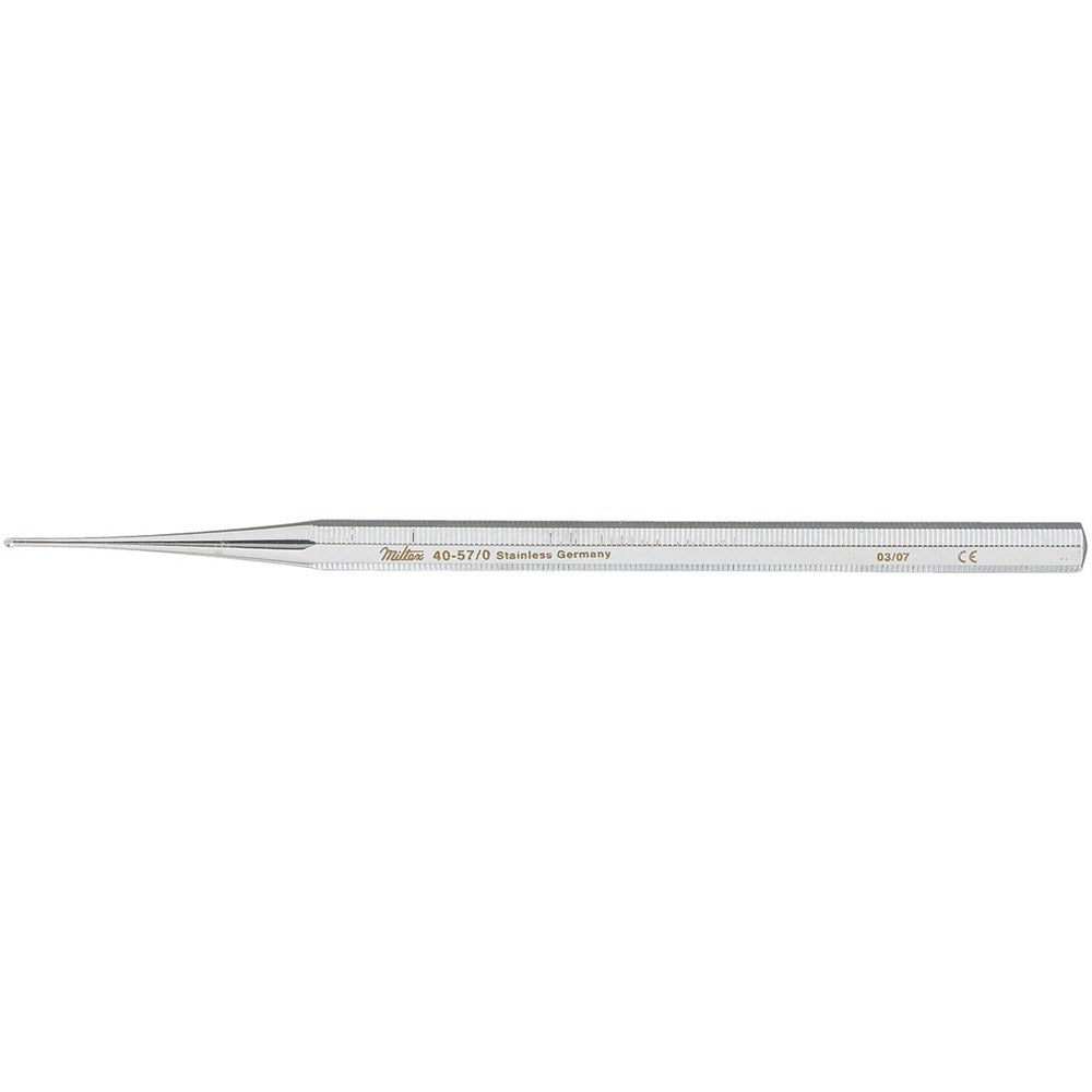 MILTEX Curette Excavator, 5" (127mm), Single-Ended, Extra Small, 1mm Diameter, Without Hole. MPN: 40-57/0
