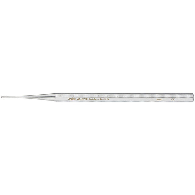 MILTEX Curette Excavator, 5" (127mm), Single-Ended, Extra Small, 1mm Diameter, Without Hole. MPN: 40-57/0