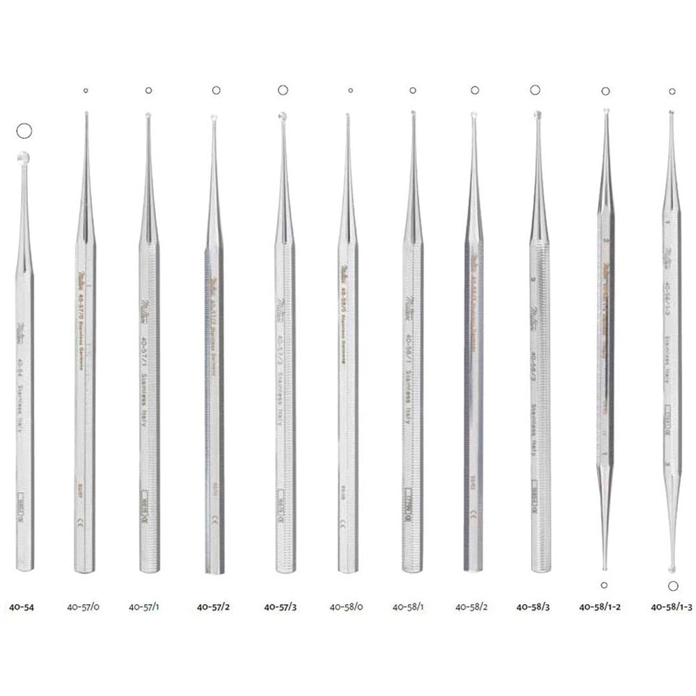 MILTEX Excavator Curette, 5" (127mm), Single-Ended, Extra Small, 1mm Diameter, with Hole. MPN: 40-58/0 - Image 3
