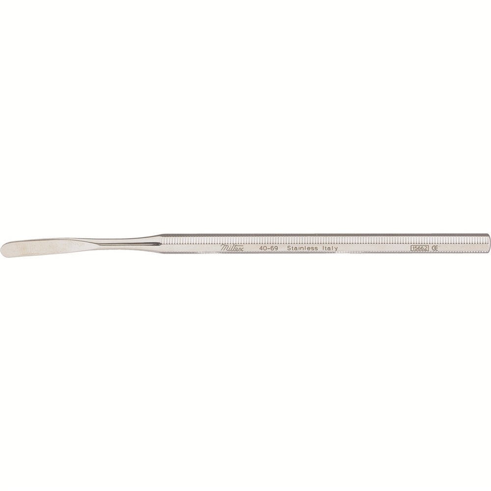 MILTEX Elevator 5-1/2" (139mm) curved blade, semi sharp, 4.9mm wide. MPN: 40-69