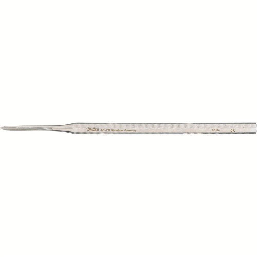 MILTEX Gouge, 5-1/4" (132mm), round tip, 2.3mm wide. MPN: 40-79