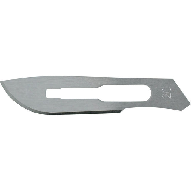 MILTEX Carbon Steel Sterile Surgical Blades no. 20, 100/box. MPN: 4-120