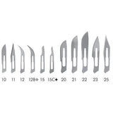 MILTEX Stainless Steel Sterile Surgical Blade no. 12B, 100/box. MPN: 4-312B - Image 3