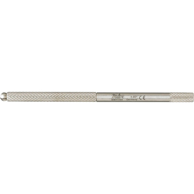 MILTEX Miniature Blade Handle, 4" (100mm) round knurled (3K type), with self-locking chuck. MPN: 4-401