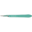MILTEX Disposable Scalpels, stainless steel, sterile blade size no. 15, 10/box. MPN: 4-415