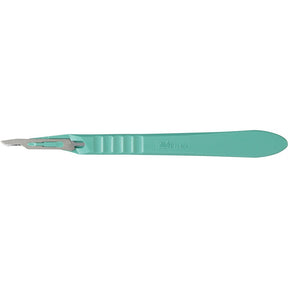 MILTEX Disposable Scalpels, stainless steel, sterile blade size no. 15, 10/box. MPN: 4-415
