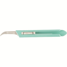 MILTEX Stainless Steel Disposable Safety Scalpel, Retractable Blade, Size No. 12, 10/box. MPN: 4-512