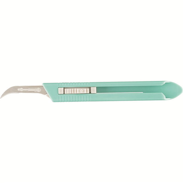 MILTEX Stainless Steel Disposable Safety Scalpel, Retractable Blade, Size No. 12, 10/box. MPN: 4-512