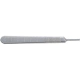 MILTEX no. 3 Scalpel Handle, 4-7/8" (125mm), Fits Blade Sizes 10, 11, 12, 12B, 15 & 15C, mm and cm Graduations, extra fine. MPN: 4-7