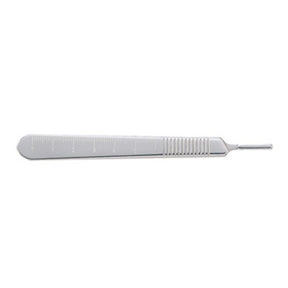 MILTEX no.3 Scalpel Handle, 5" (127mm), mm and cm Graduations, extra fine, Nickel Plated, Fits Blade Sizes 10, 11, 12, 12B, 15 & 15C. MPN: 4-7R