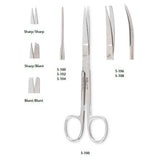 MILTEX DEAVER Scissors, 5-1/2", curved, sharp/sharp points. MPN: 5-106 - Image 3
