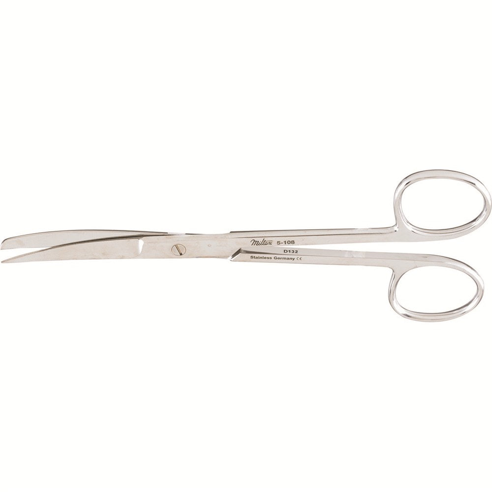 MILTEX DEAVER Scissors, 5-1/2", curved, sharp/blunt points. MPN: 5-108