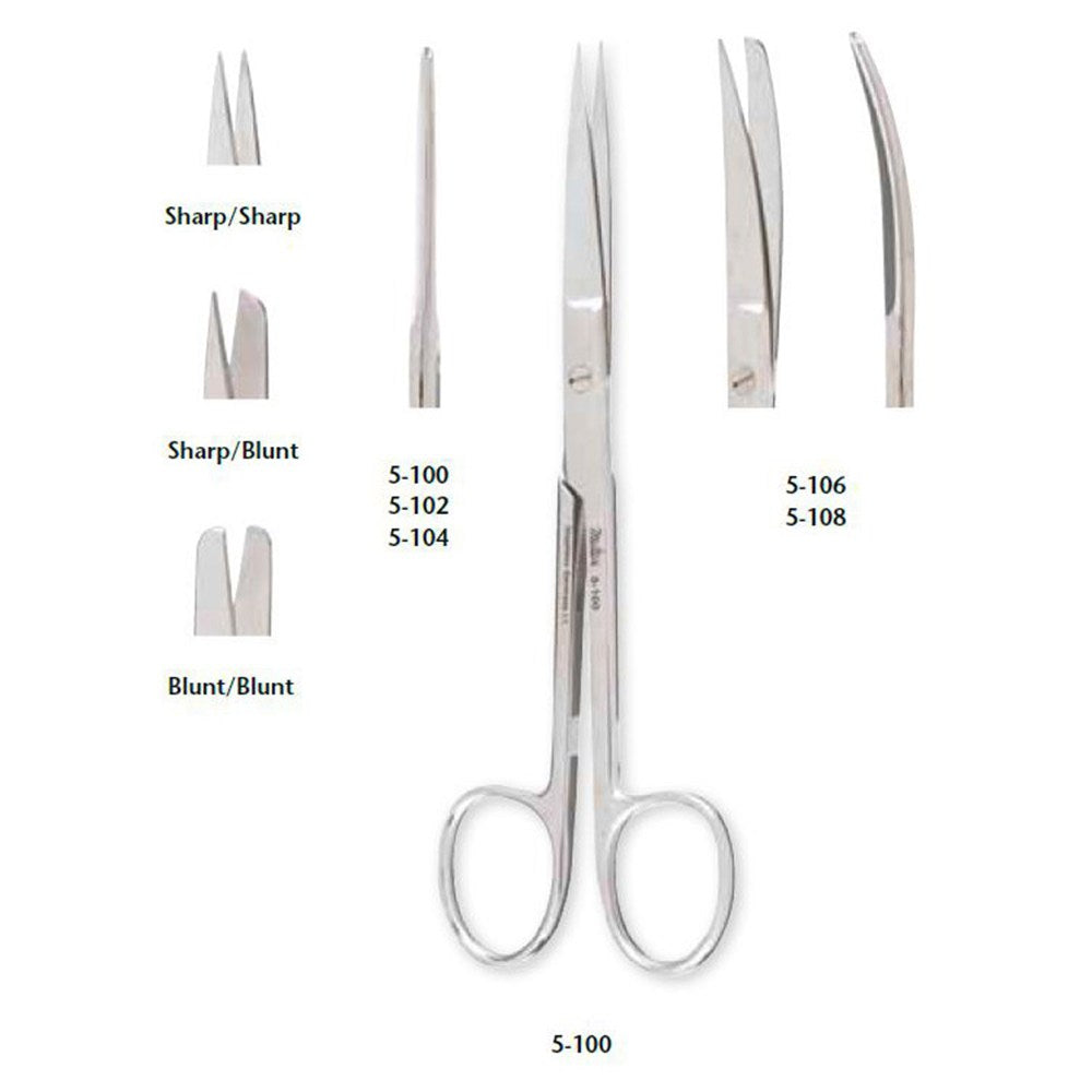 MILTEX DEAVER Scissors, 5-1/2", curved, sharp/blunt points. MPN: 5-108 - Image 3