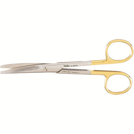 MILTEX MAYO Dissecting Scissors, 5-3/4" (145mm), Curved, Standard Beveled Blades, Carb-N-Sert. MPN: 5-122TC