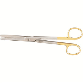 MILTEX MAYO Dissecting Scissors, 6-3/4" (172mm), Straight, Standard Beveled Blades, Carb-N-Sert. MPN: 5-124TC