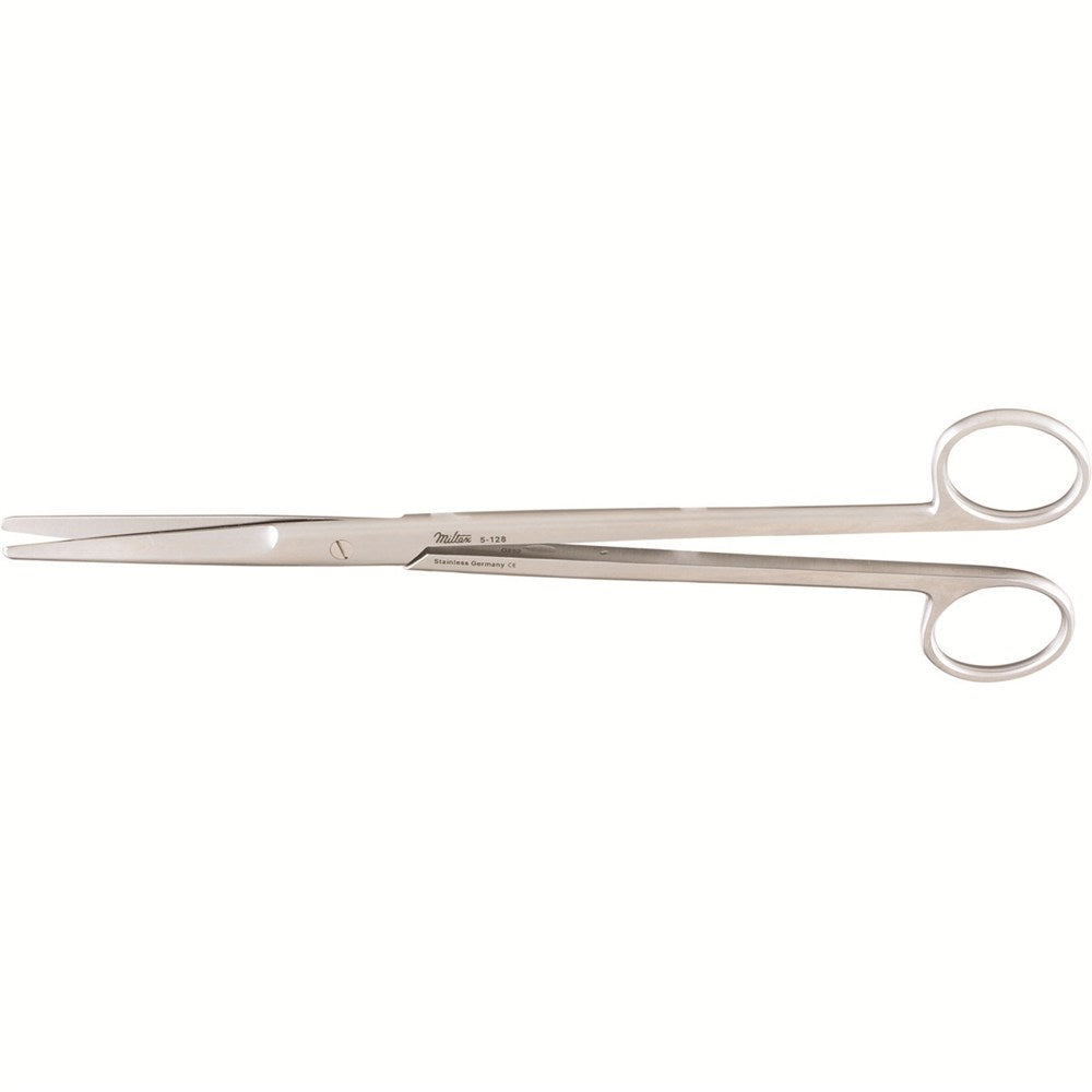 MILTEX MAYO Dissecting Scissors,9-1/4" (233mm), Straight, Standard Beveled Blades. MPN: 5-128