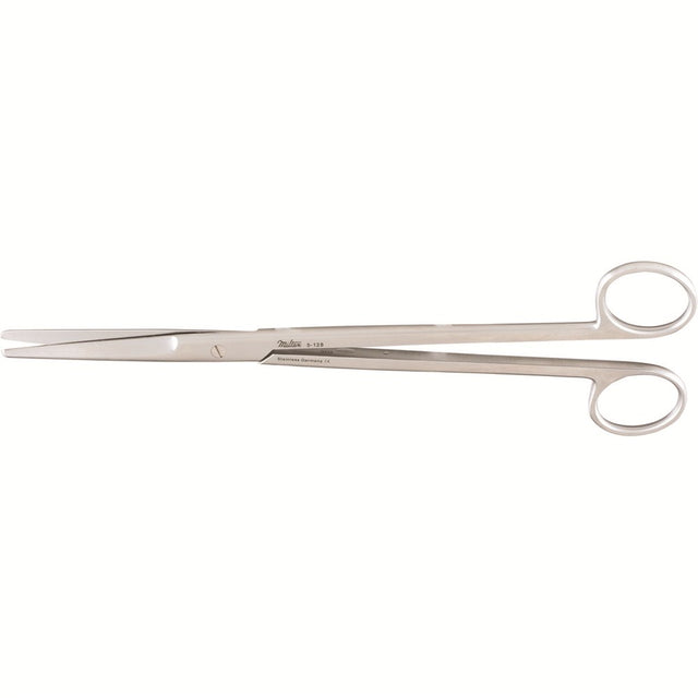 MILTEX MAYO Dissecting Scissors,9-1/4" (233mm), Straight, Standard Beveled Blades. MPN: 5-128
