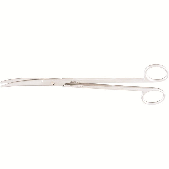 MILTEX MAYO Dissecting Scissors, 9" (22.9cm), curved, standard beveled blades. MPN: 5-130