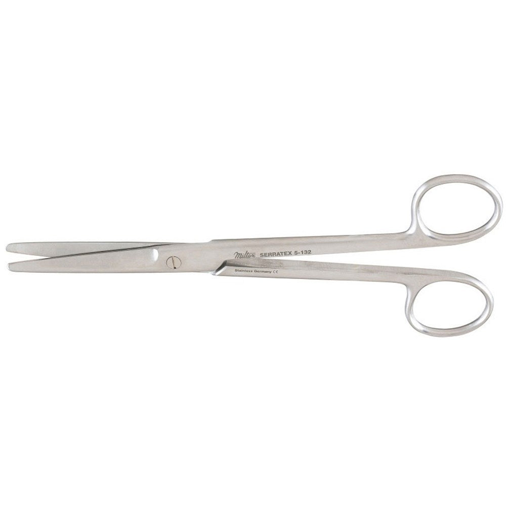 MILTEX Serratex-MAYO Dissecting Scissors, 6-3/4" (17.1 cm), straight, one serrated blade. MPN: 5-132 - Image 3