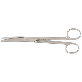 MILTEX Serratex-MAYO Dissecting Scissors, 6-3/4" (17.1 cm), curved, one serrated blade. MPN: 5-134