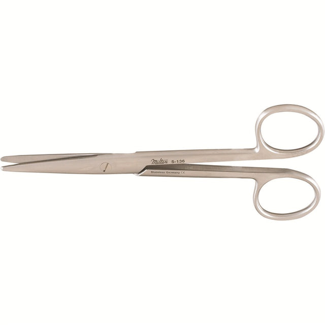 MILTEX MAYO Dissecting Scissors, 5-1/2" (14cm), straight, rounded blades. MPN: 5-136