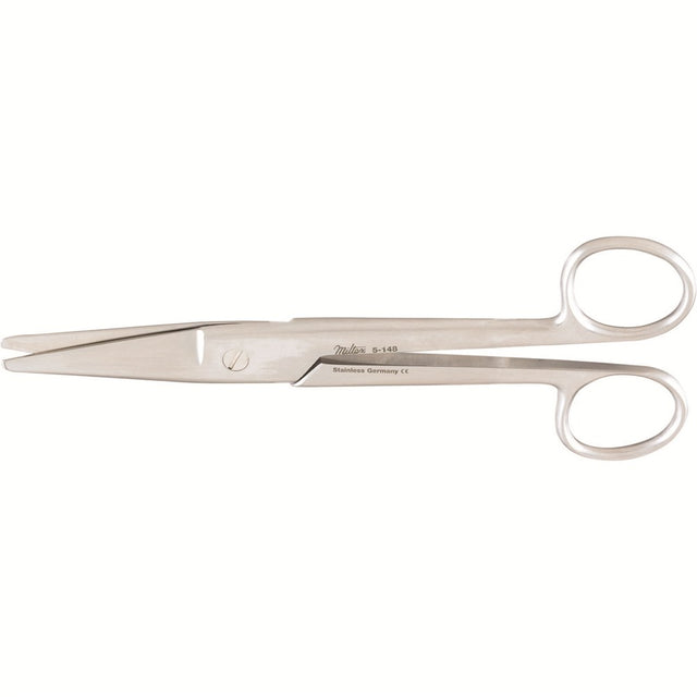 MILTEX MAYO-NOBLE Dissecting Scissors, 6-1/2" (165mm), straight, beveled blades. MPN: 5-148