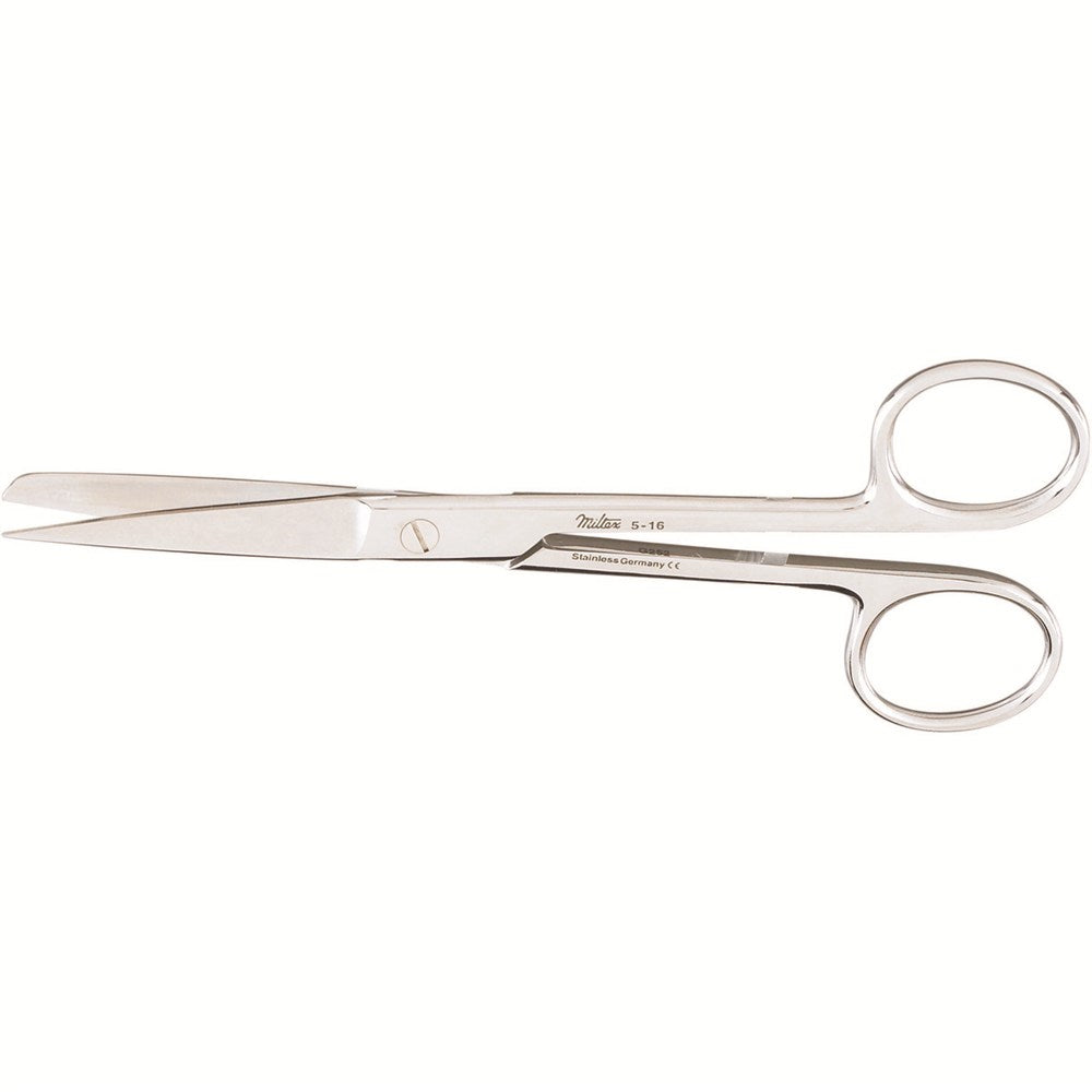 MILTEX Standard Pattern Operating Scissors, straight, 5-3/4" (145mm), Standard Pattern, sharp-blunt points. MPN: 5-16