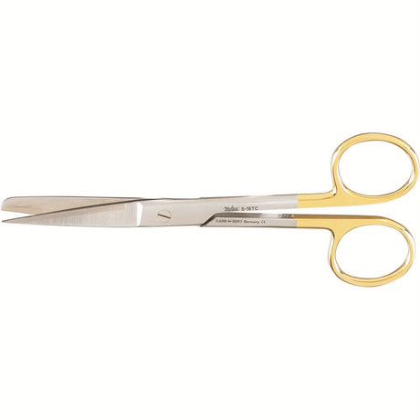 MILTEX Standard Pattern Operating Scissors, straight, 5-1/2" (14cm), sharp-blunt points, Carb-N-Sert. MPN: 5-16TC