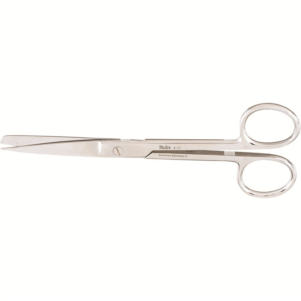 MILTEX Standard Pattern Operating Scissors, straight, 6" (155mm), Standard Pattern, sharp-blunt points. MPN: 5-17