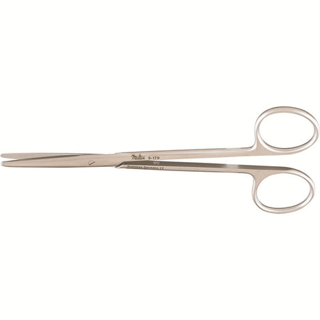 MILTEX Standard Pattern METZENBAUM Scissors, 5-3/4" (145mm), straight, blunt points. MPN: 5-179