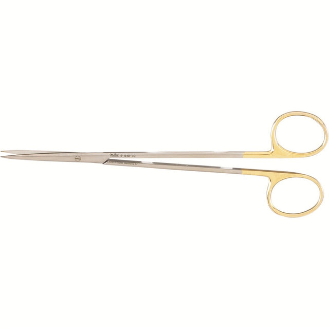 MILTEX Delicate Pattern METZENBAUM Scissors, 7" (179mm), Tungsten Carbide, straight, sharp points. MPN: 5-181B-TC