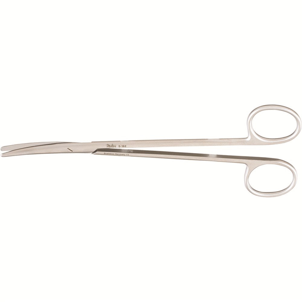 MILTEX Standard Pattern METZENBAUM Scissors, 7" (178mm), curved, blunt points. MPN: 5-182