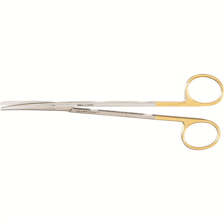 MILTEX Standard Pattern METZENBAUM Scissors, 7" (179.5mm), curved, blunt points, Tungsten Carbide. MPN: 5-182TC