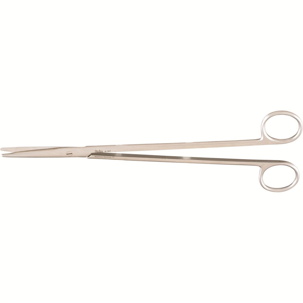 MILTEX Delicate Pattern METZENBAUM Scissors, 8" (205mm), Straight, Blunt Points. MPN: 5-183