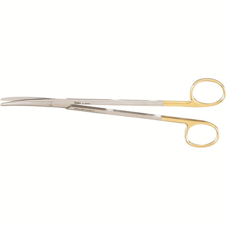 MILTEX Standard Pattern METZENBAUM Scissors, 8" (203mm), curved, blunt points, Tungsten Carbide. MPN: 5-184TC