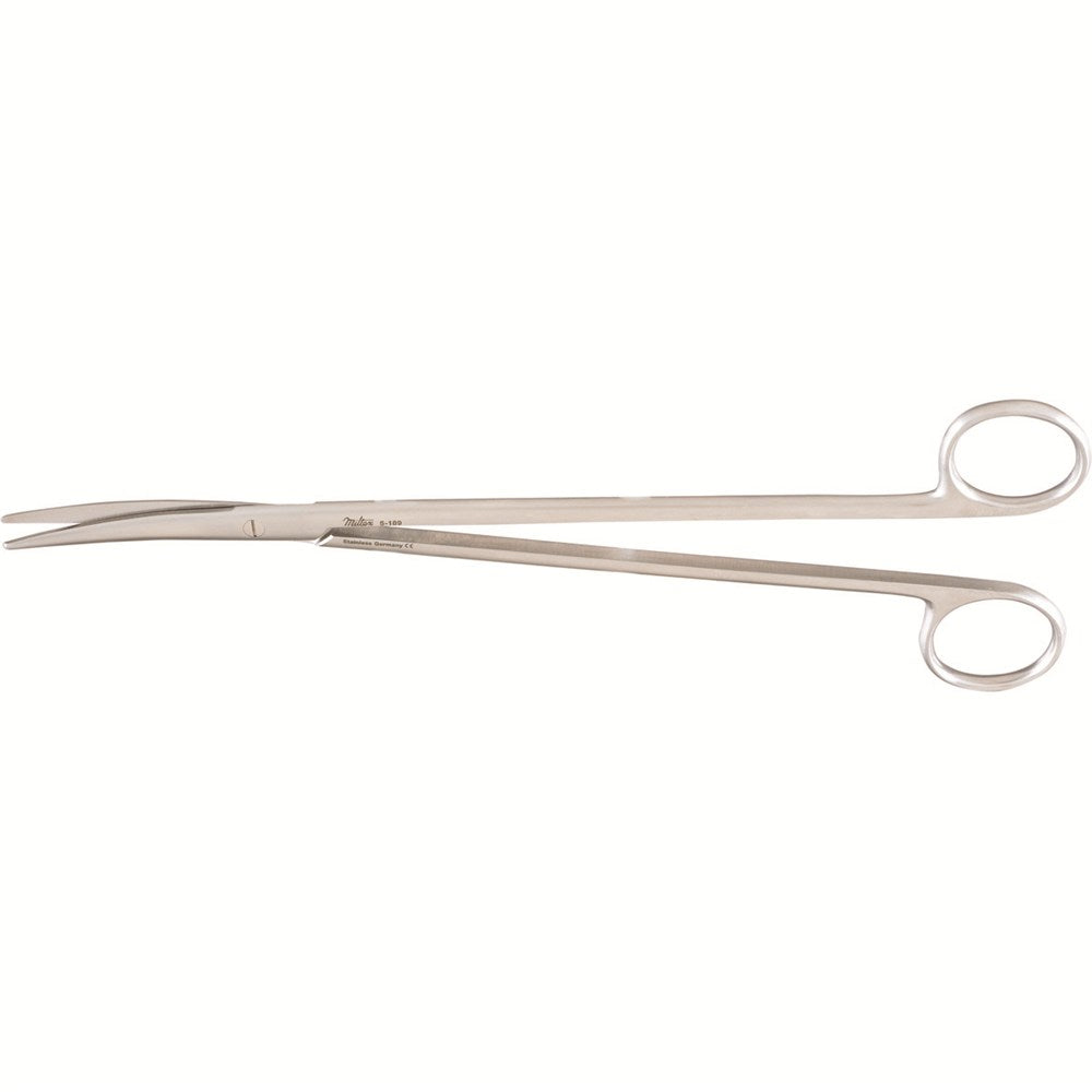 MILTEX Delicate Pattern METZENBAUM Scissors, 8" (204mm), Curved, Blunt Points. MPN: 5-185
