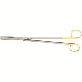 MILTEX Standard Pattern METZENBAUM Scissors, 9-1/4" (232mm), straight, blunt points, Tungsten Carbide. MPN: 5-186TC
