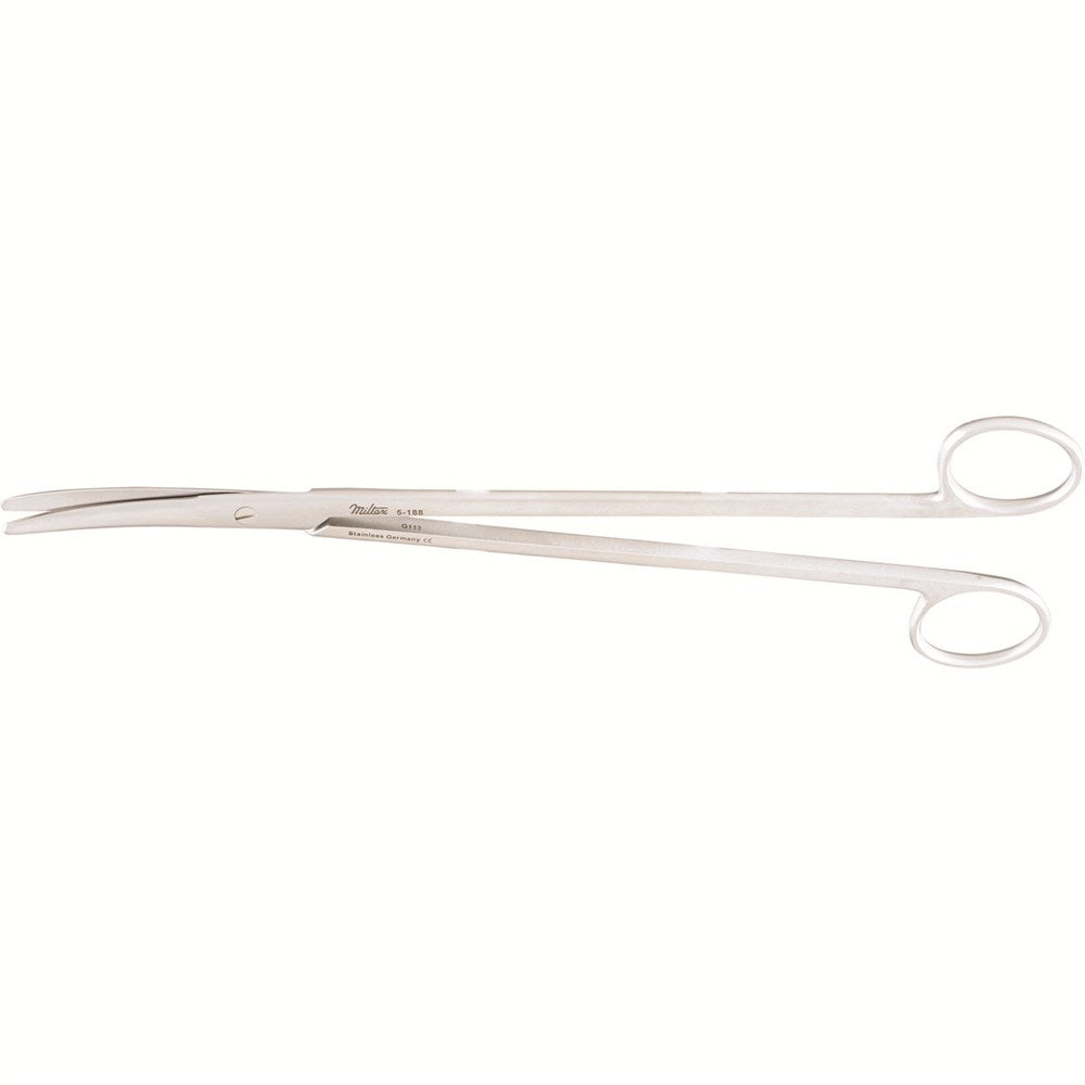 MILTEX Standard Pattern METZENBAUM-NELSON Scissors, 9-1/4" (232mm), curved, blunt points. MPN: 5-188
