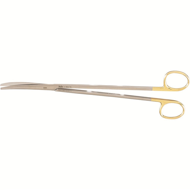 MILTEX Standard Pattern METZENBAUM-NELSON Scissors, 10-1/4" (261mm), Tungsten Carbide, curved, blunt points. MPN: 5-189A-TC