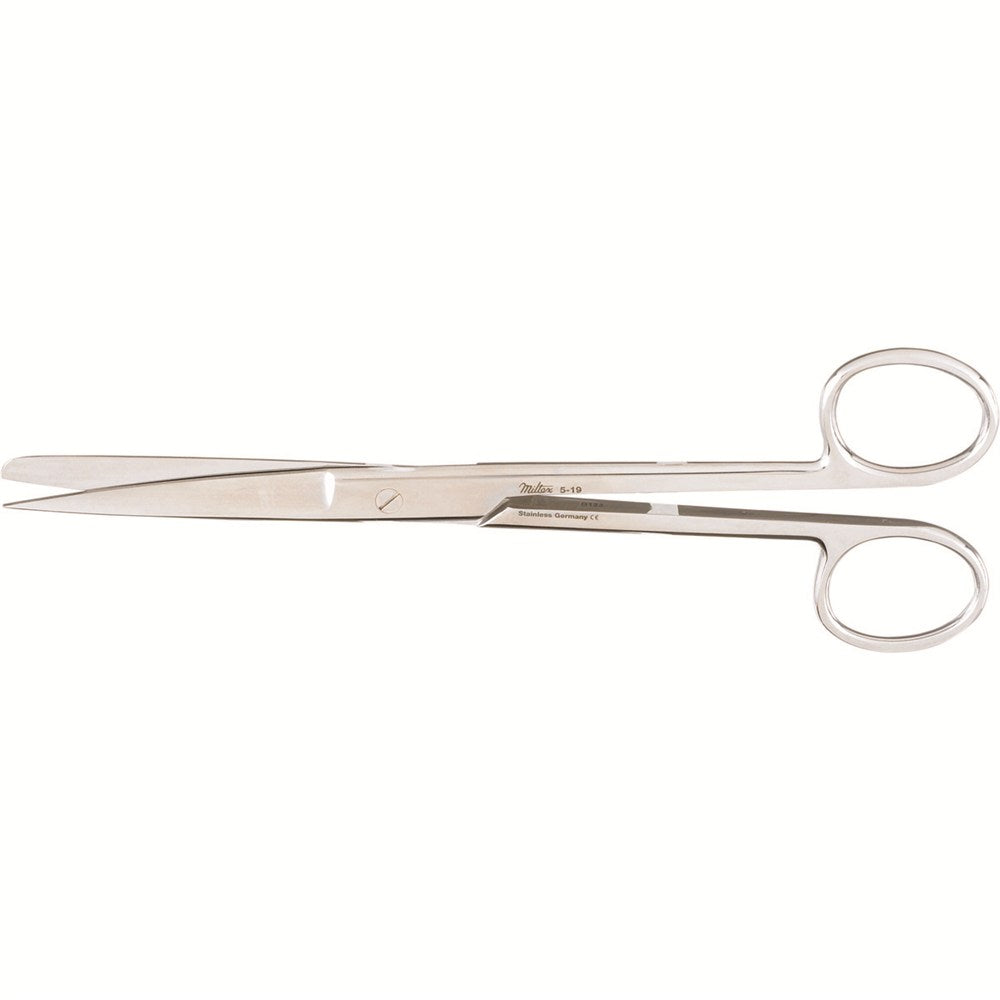 MILTEX Standard Pattern Operating Scissors, straight, 7-1/4" (185mm), Standard Pattern, sharp-blunt points. MPN: 5-19
