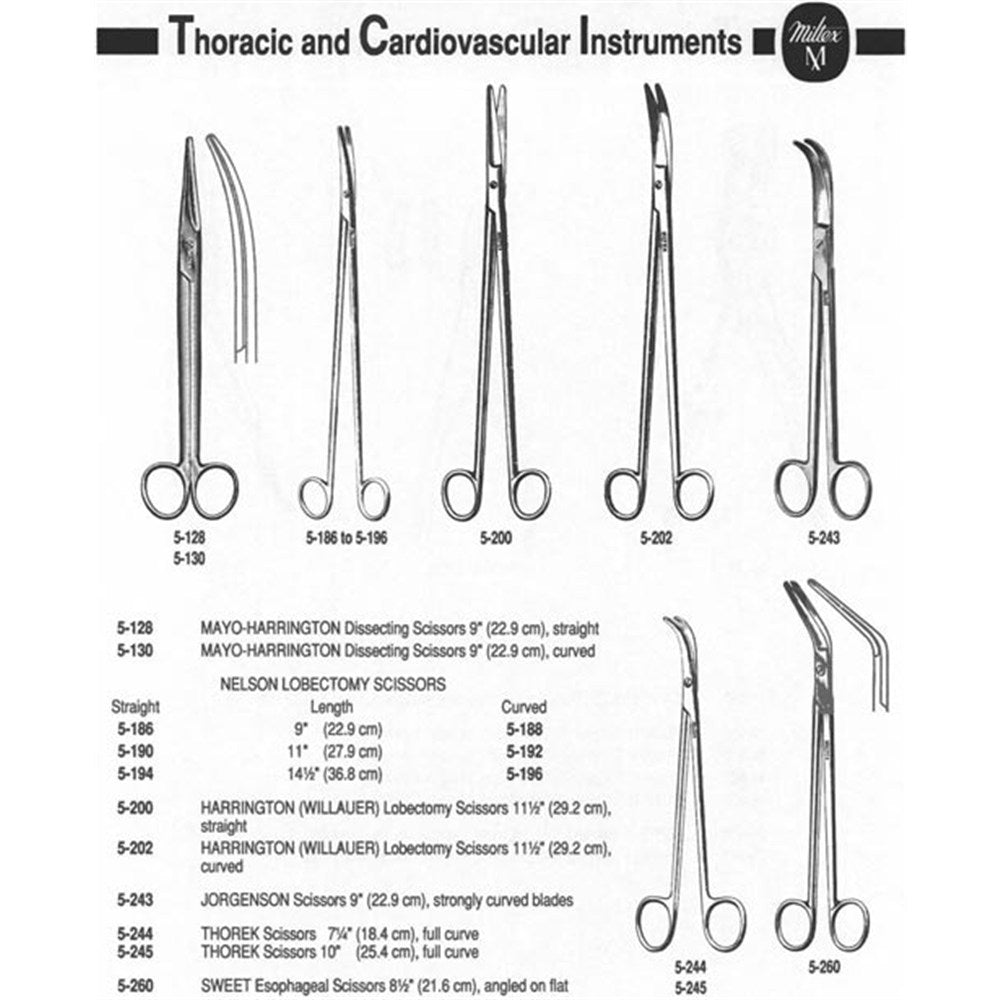 MILTEX Standard Pattern METZENBAUM-NELSON Scissors, 14-1/4" (363mm), straight, blunt points. MPN: 5-194 - Image 3