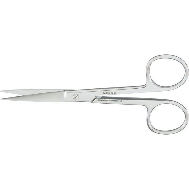 MILTEX Standard Pattern Operating Scissors, straight, 4-3/4" (121mm), sharp-sharp points. MPN: 5-2