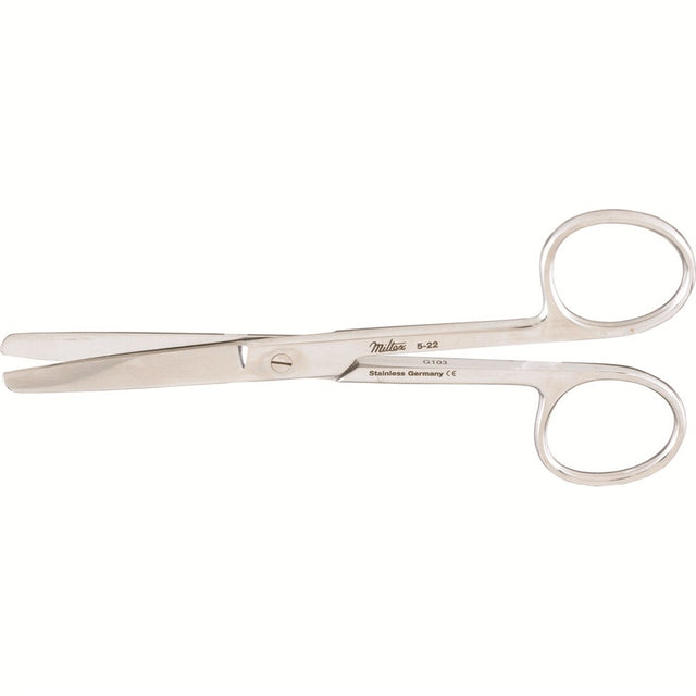 MILTEX Standard Pattern Operating Scissors, straight, 4-3/4" (120mm), Standard Pattern, blunt-blunt points. MPN: 5-22
