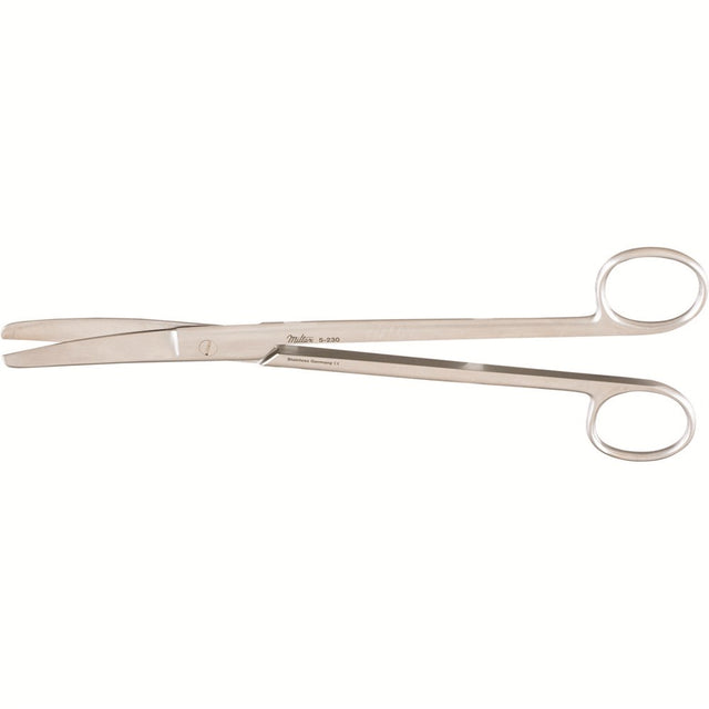 MILTEX SIMS Uterine Scissors, 7-3/4" (200mm), curved, blunt-blunt points. MPN: 5-230